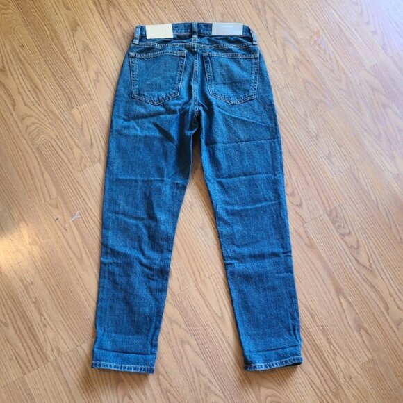NEW NWT! EVERLANE THE SUPER-SOFT RELAXED JEAN STRAIGHT LEG ANKLE MID-RISE sz 23 - Picture 4 of 6